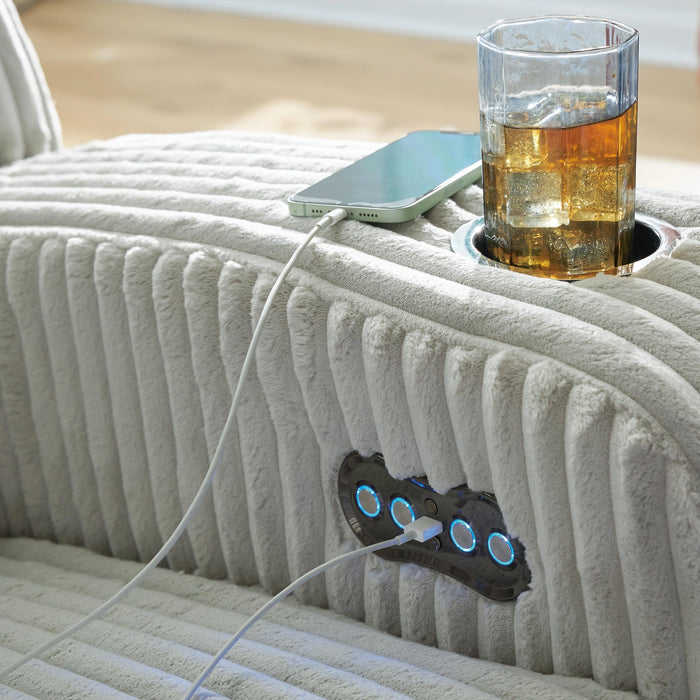 TwinBrooke Power Reclining Loveseat with Console