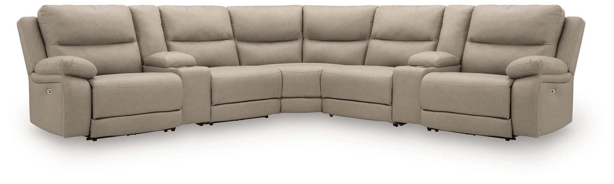 Brannigan Reclining Sectional with Storage Consoles