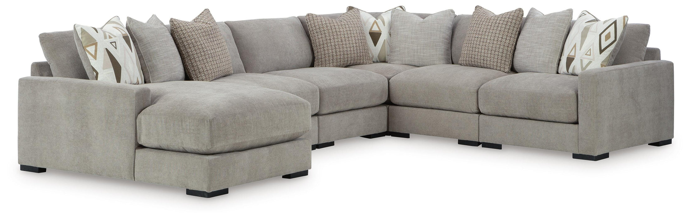 Aslan Court Sectional with Chaise - Clarks Hardware - Iowa