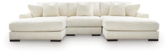 Lindyn Sectional with Double Chaise - Clarks Hardware - Iowa