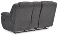 Foreside Reclining Loveseat with Console - Clarks Hardware - Iowa