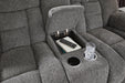Foreside Reclining Loveseat with Console - Clarks Hardware - Iowa