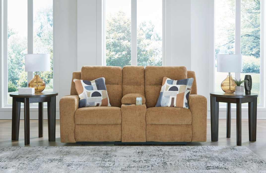 Kanlow Reclining Loveseat with Console - Clarks Hardware - Iowa