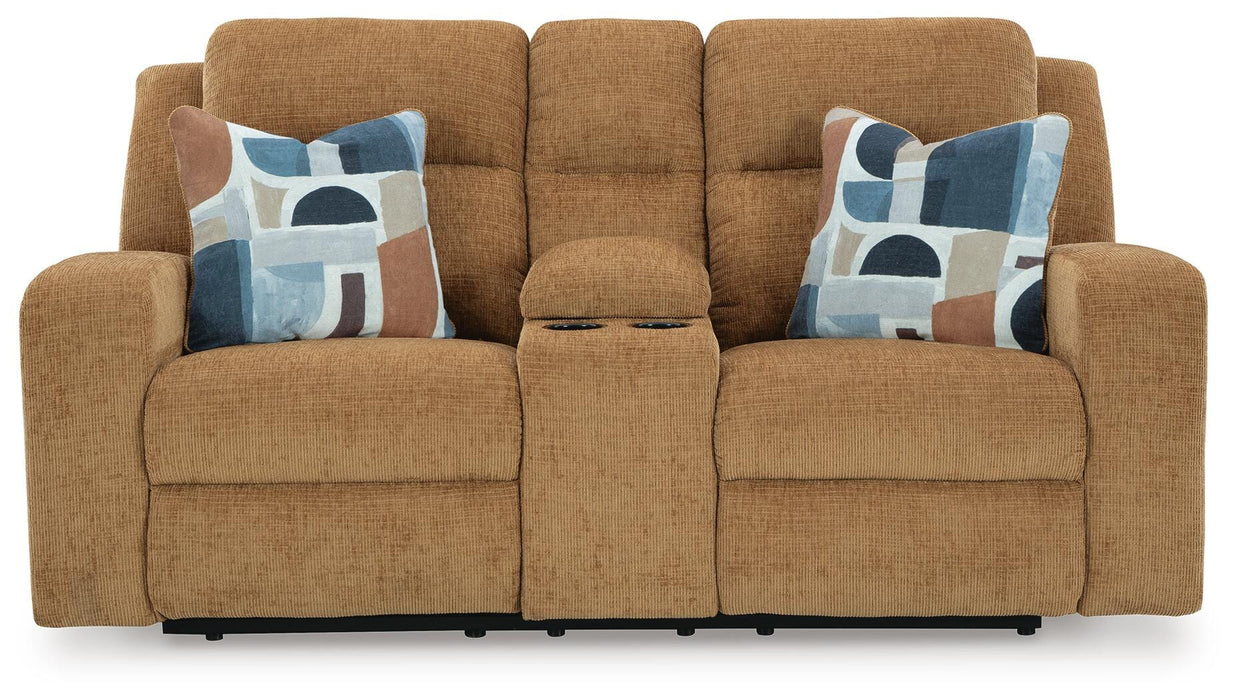 Kanlow Reclining Loveseat with Console - Clarks Hardware - Iowa