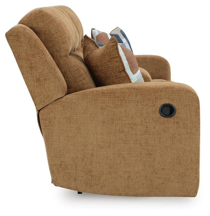 Kanlow Reclining Loveseat with Console - Clarks Hardware - Iowa