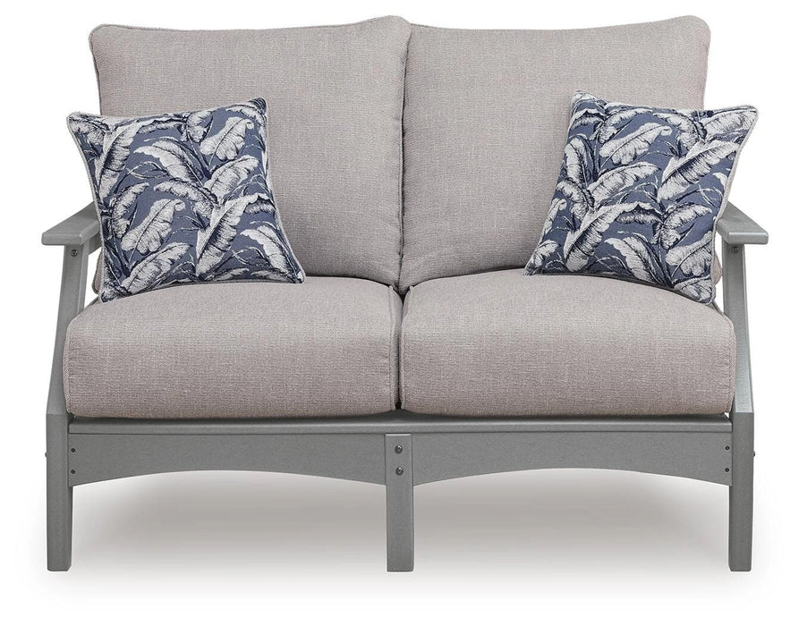 Lone View Bay Outdoor Loveseat with Cushion