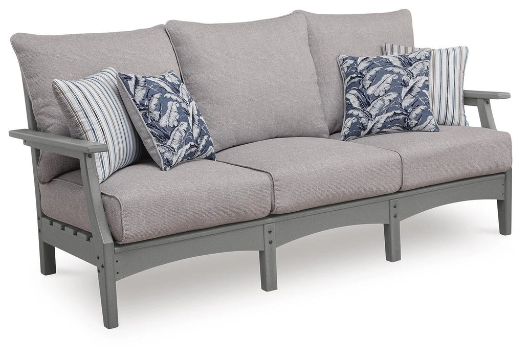 Lone View Bay Outdoor Sofa with Cushion