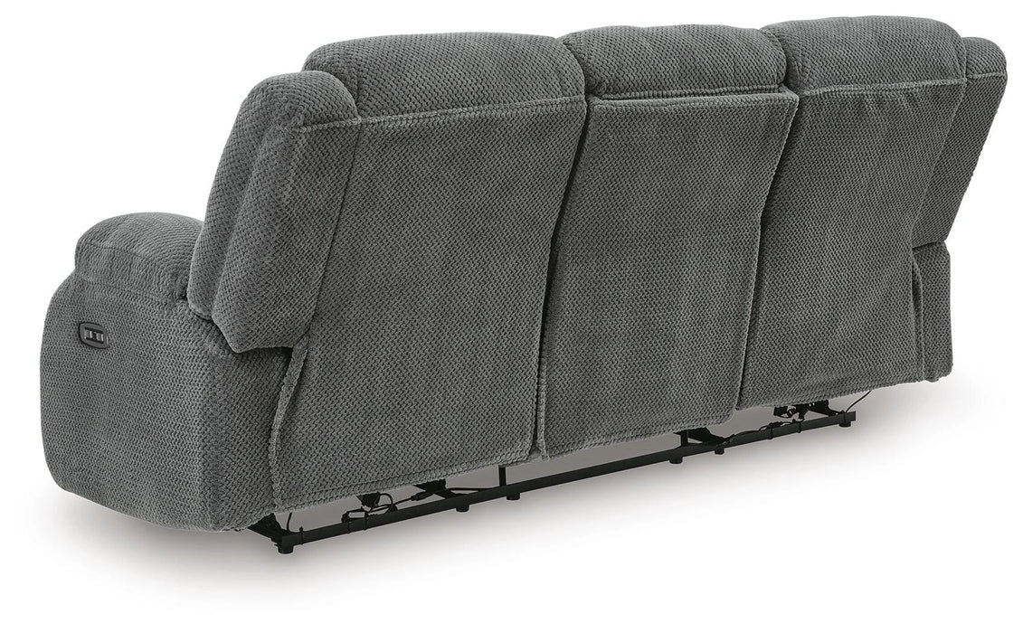 Greely Bend Power Reclining Sofa with Drop Down Table