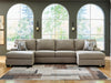Newellen Sectional with Double Chaise - Clarks Hardware - Iowa