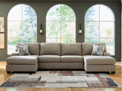 Newellen Sectional with Double Chaise - Clarks Hardware - Iowa