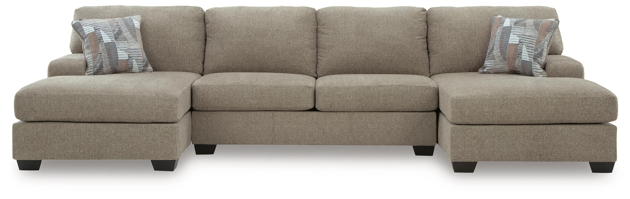 Newellen Sectional with Double Chaise - Clarks Hardware - Iowa