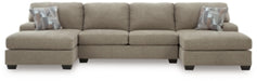 Newellen Sectional with Double Chaise - Clarks Hardware - Iowa