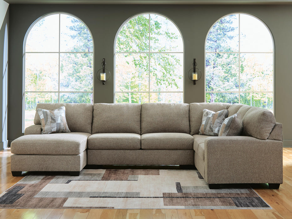 Newellen Sleeper Sectional with Chaise - Clarks Hardware - Iowa