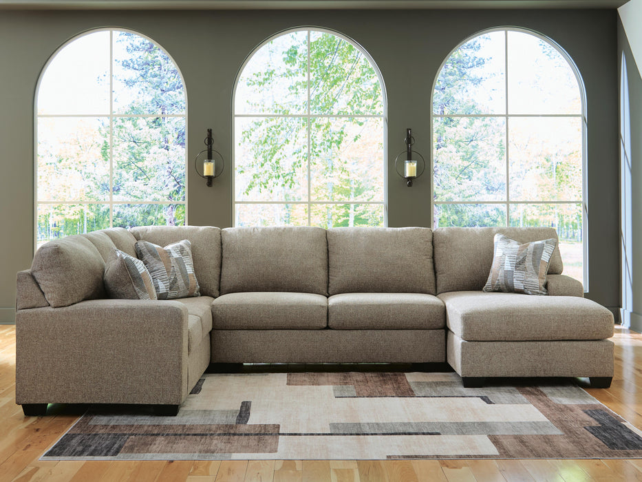 Newellen Sleeper Sectional with Chaise - Clarks Hardware - Iowa