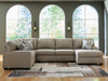 Newellen Sectional with Chaise - Clarks Hardware - Iowa