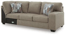Newellen Sleeper Sectional with Chaise - Clarks Hardware - Iowa