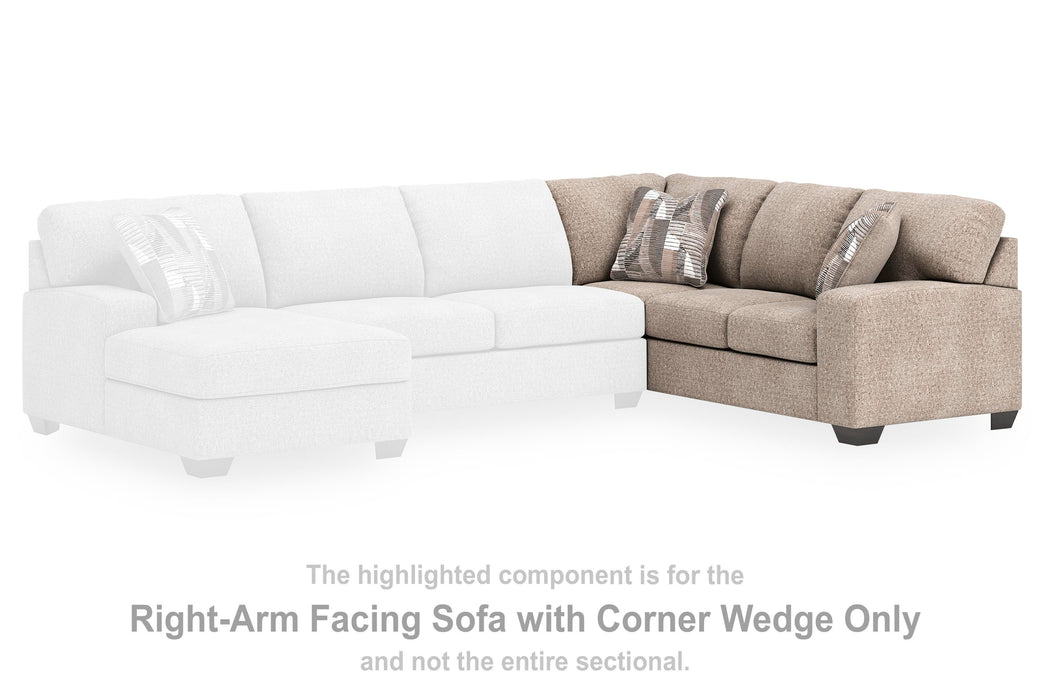 Newellen Sleeper Sectional with Chaise - Clarks Hardware - Iowa