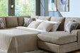 Newellen Sleeper Sectional with Chaise - Clarks Hardware - Iowa