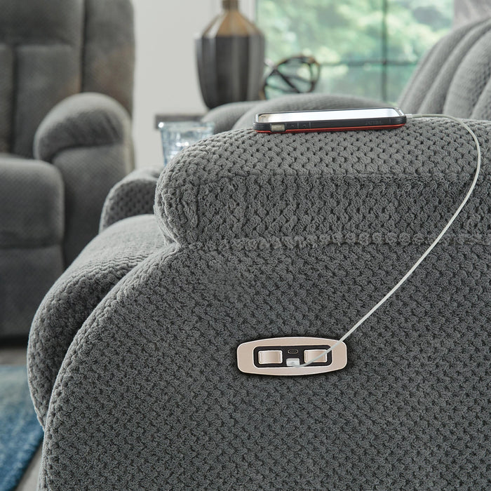 Greely Bend Power Reclining Loveseat with Console