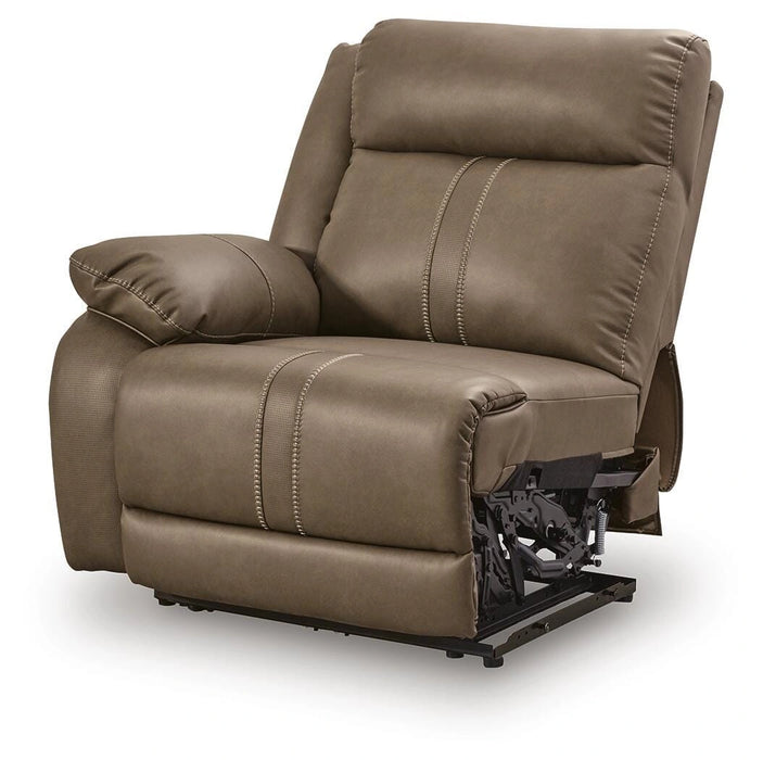 Max-Media Power Reclining Sectional with Audio Consoles