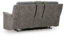 Next-Gen DuraPella Power Reclining Loveseat with Console - Clarks Hardware - Iowa