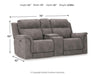 Next-Gen DuraPella Power Reclining Loveseat with Console - Clarks Hardware - Iowa
