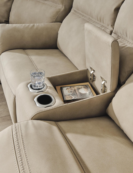 Next-Gen DuraPella Power Reclining Loveseat with Console - Clarks Hardware - Iowa