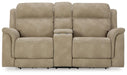 Next-Gen DuraPella Power Reclining Loveseat with Console - Clarks Hardware - Iowa