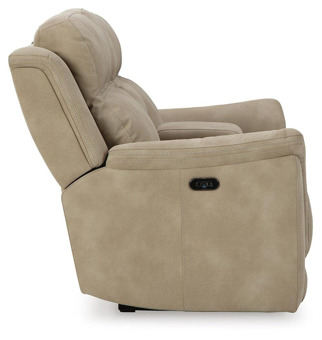 Next-Gen DuraPella Power Reclining Loveseat with Console - Clarks Hardware - Iowa