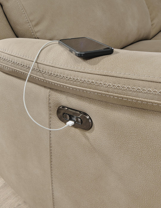 Next-Gen DuraPella Power Reclining Loveseat with Console - Clarks Hardware - Iowa