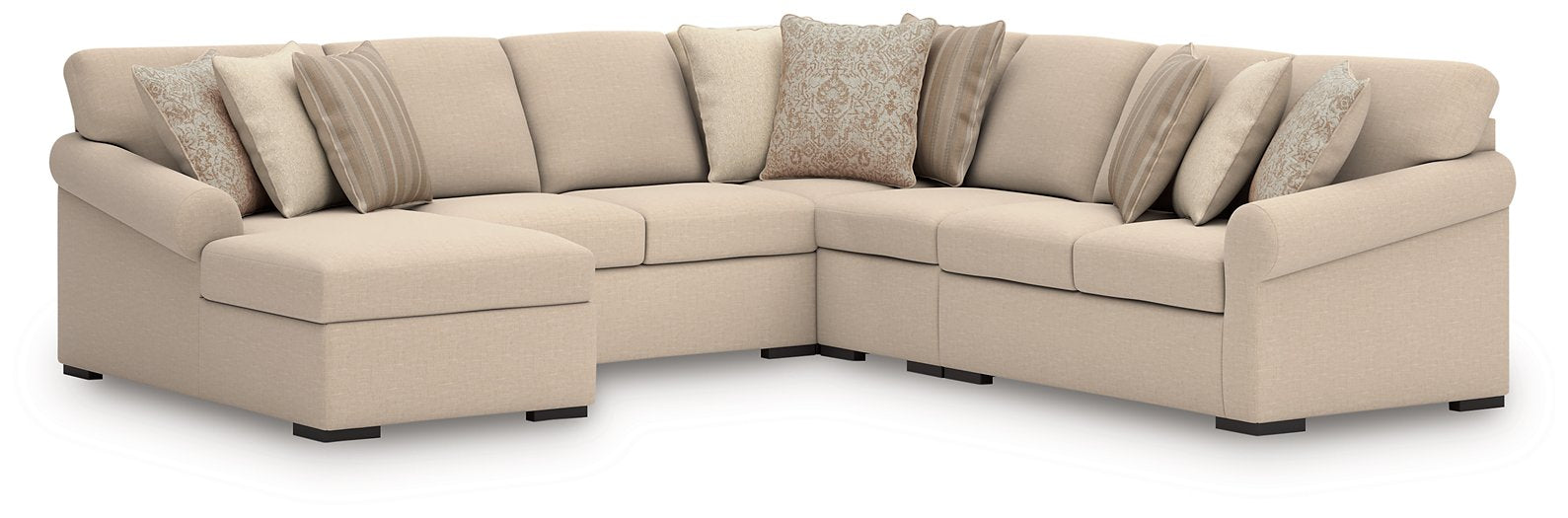 LadyMae Sectional with Chaise - Clarks Hardware - Iowa