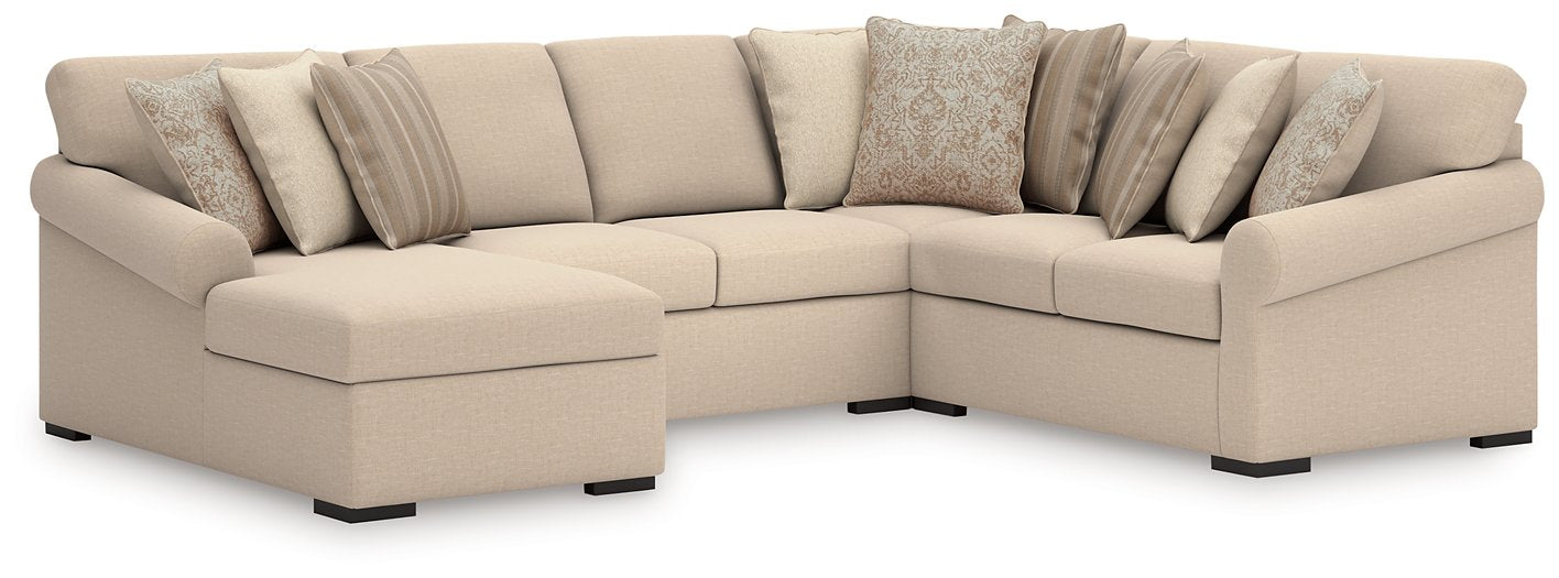 LadyMae Sectional with Chaise - Clarks Hardware - Iowa