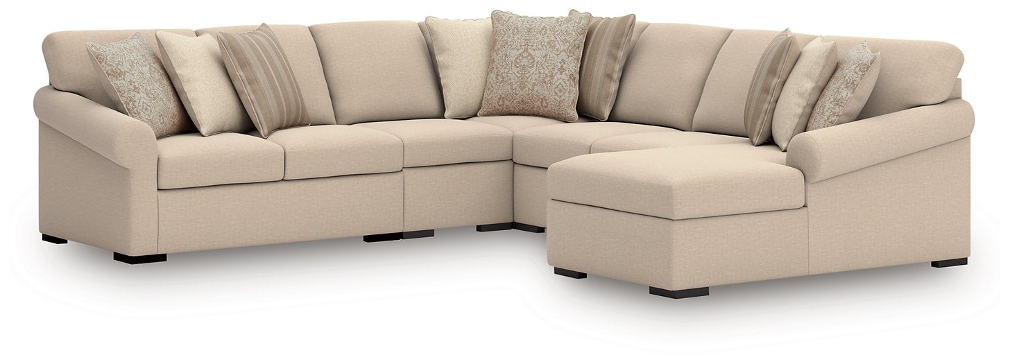LadyMae Sectional with Chaise - Clarks Hardware - Iowa