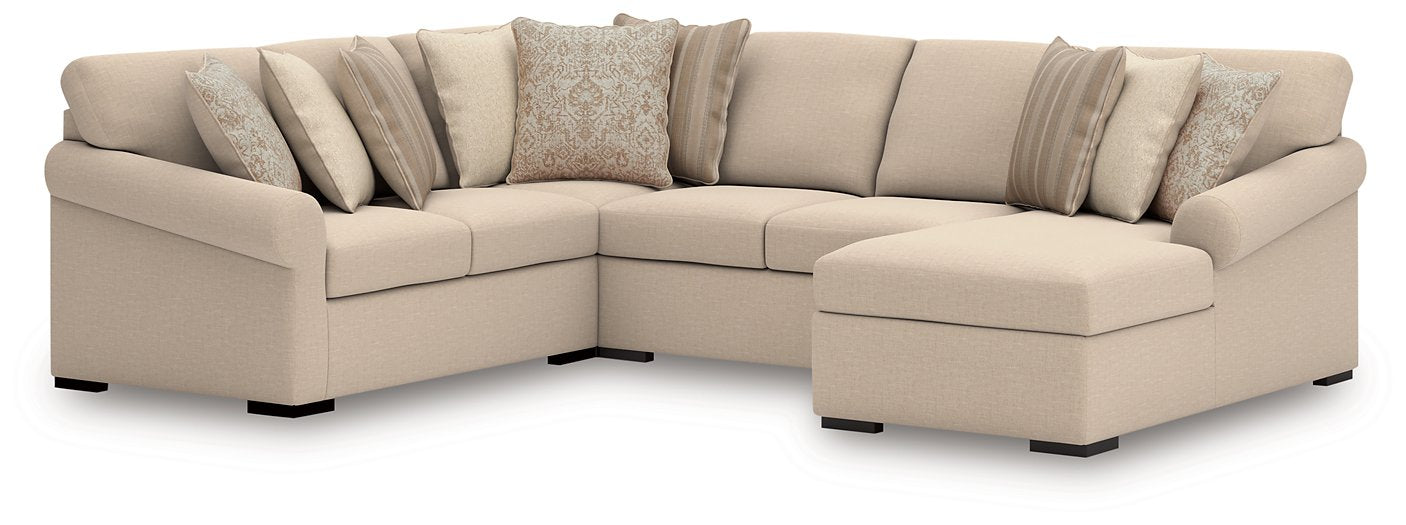 LadyMae Sectional with Chaise - Clarks Hardware - Iowa