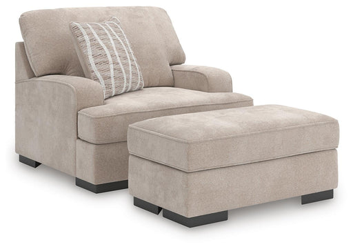High Profile Chair & Ottoman Living Room Set - Clarks Hardware - Iowa