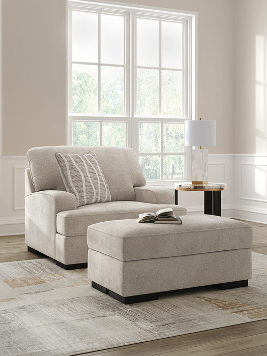 High Profile Chair & Ottoman Living Room Set - Clarks Hardware - Iowa