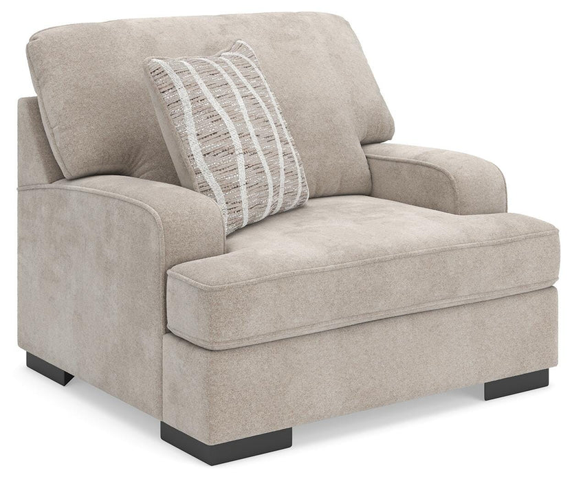 High Profile Chair & Ottoman Living Room Set - Clarks Hardware - Iowa
