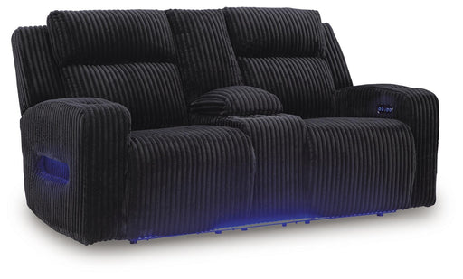 TwinBrooke Power Reclining Loveseat with Console - Clarks Hardware - Iowa