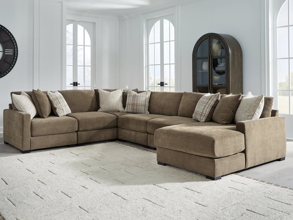 Camellia-Court Sectional with Chaise - Clarks Hardware - Iowa