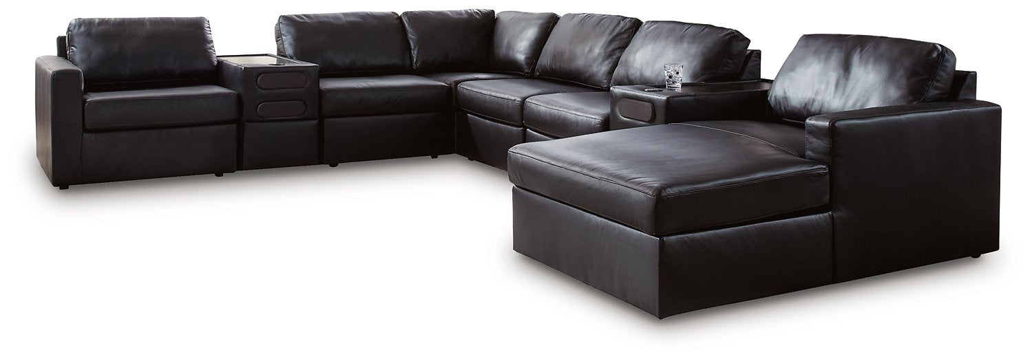 Modmax II Sectional with Chaise and Audio Consoles - Clarks Hardware - Iowa