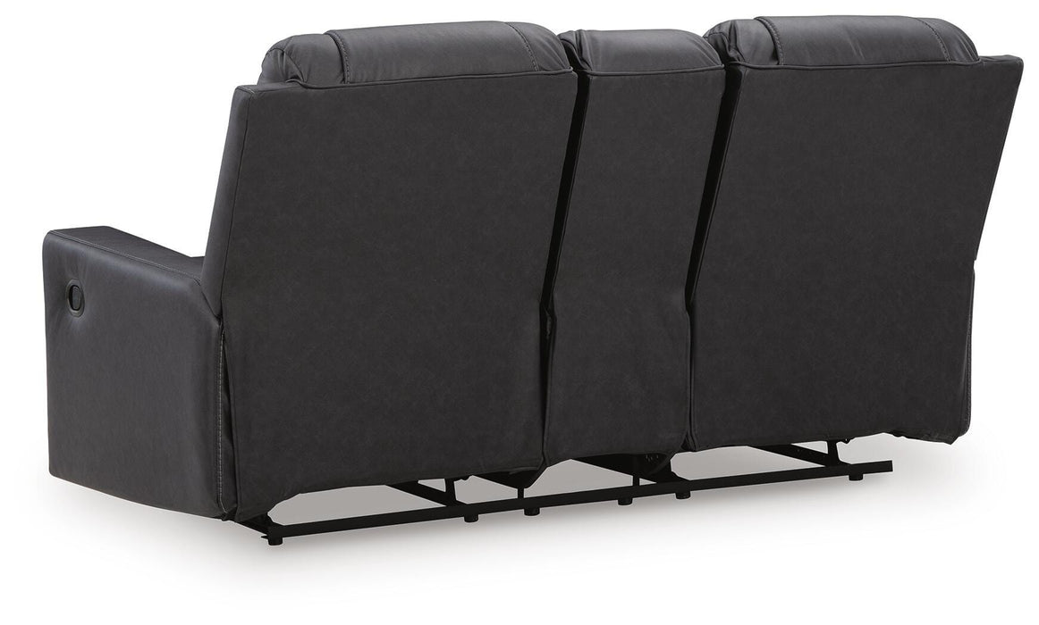 Mackmenville Reclining Loveseat with Console - Clarks Hardware - Iowa