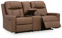 Mackmenville Reclining Loveseat with Console - Clarks Hardware - Iowa