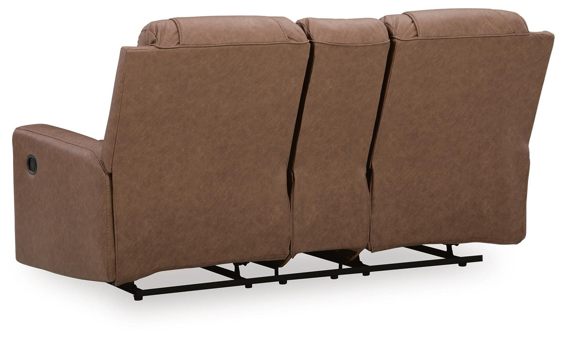 Mackmenville Reclining Loveseat with Console - Clarks Hardware - Iowa