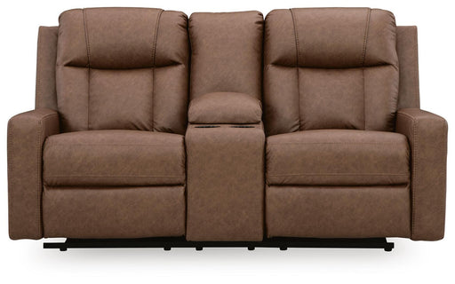 Mackmenville Reclining Loveseat with Console - Clarks Hardware - Iowa