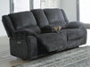 Draycoll Power Reclining Loveseat with Console - Clarks Hardware - Iowa