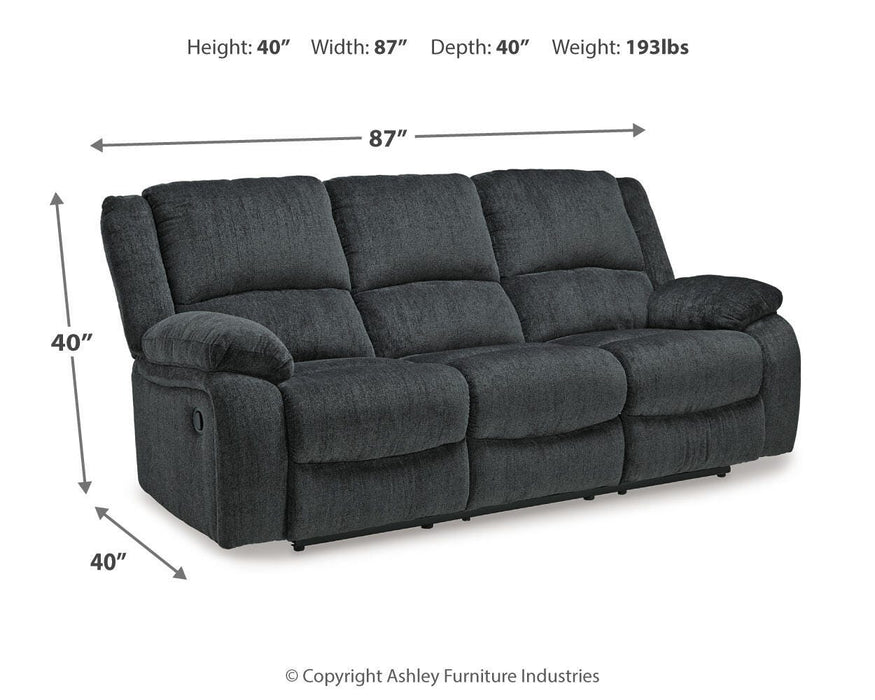Draycoll Reclining Sofa - Clarks Hardware - Iowa
