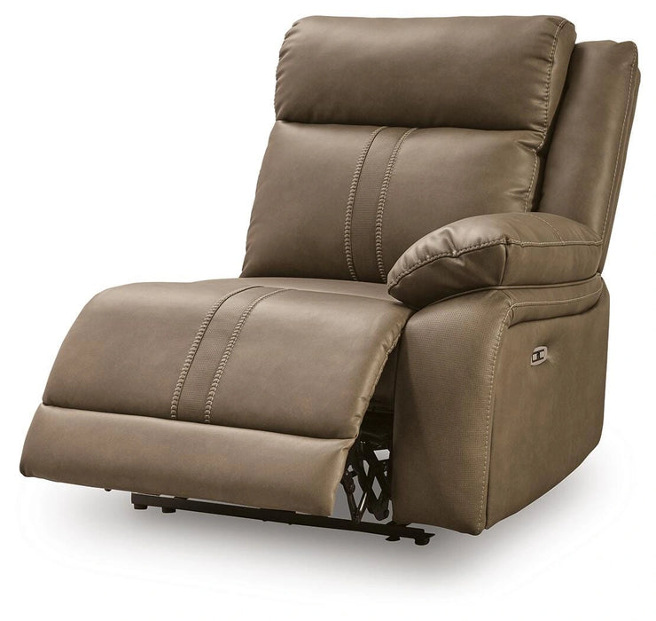 Max-Media Power Reclining Sectional with Audio Consoles