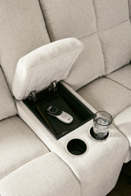 Orlen Reclining Loveseat with Console - Clarks Hardware - Iowa