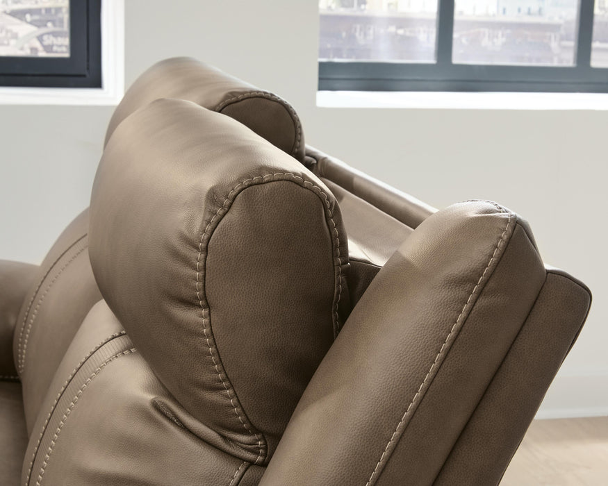 Max-Media Power Reclining Sectional with Audio Console