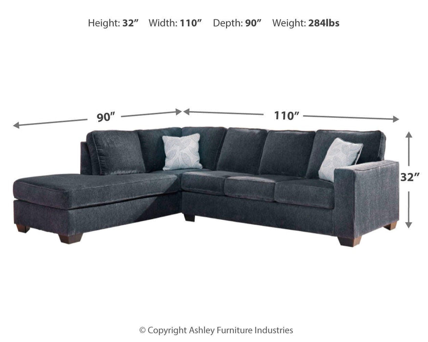 Altari Sleeper Sectional with Chaise - Clarks Hardware - Iowa
